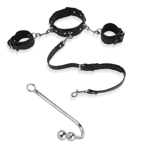 with Elegant and Beaded Cuffs Hook Anal 5334 Collar 0819